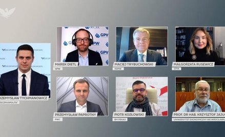 Uczestnicy debaty pt. „Rynek kapitałowy w 2022 r. Dalszy dynamiczny rozwój czy jednak spowolnienie?”