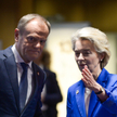 Premier Donald Tusk oraz przewodnicząca Komisji Europejskiej Ursula von der Leyen