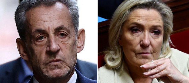 Nicolas Sarkozy i Marine Le Pen