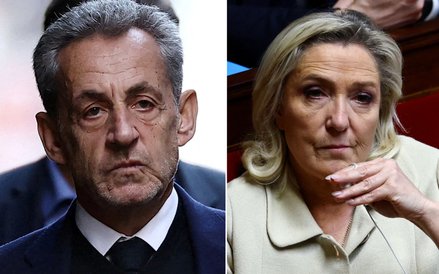 Nicolas Sarkozy i Marine Le Pen