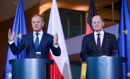 Donald Tusk i Olaf Scholz