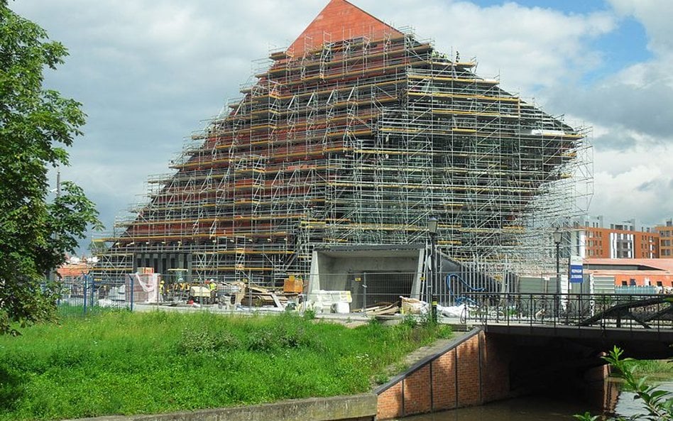 Muzeum II Wojny Światowej w Gdańsku w budowie (lipiec 2016)