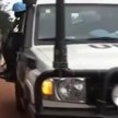 Patrol misji pokojowej ONZ na ulicy miasta Bangi, stolicy Republiki Środkowoafrykańskiej