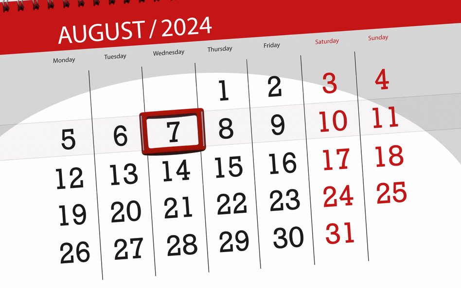 Wydarzy się dziś. Kalendarium wydarzeń na rynkach w dniu 07.08.2024