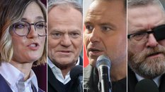 Magdalena Biejat, Donald Tusk, Karol Nawrocki, Grzegorz Braun