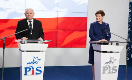 Jarosław Kaczyński i Beata Szydło