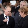 Władimir Putin i Angela Merkel podczas obchodów 70. rocznicy lądowania w Normandii