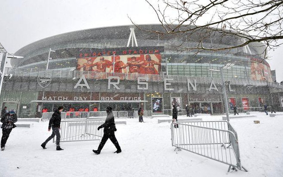 Tydzień temu śnieg sparaliżował rozgrywki w Anglii. Tak wyglądał stadion Arsenalu