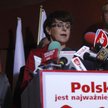 Joanna Kluzik-Rostkowska, gdy ogłaszała powstanie stowarzyszenia "Polska jest najważniejsza"
