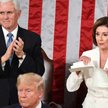 Nancy Pelosi, liderka demokratycznej większości i spikerka w Izbie Reprezentantów podarła kopię mowy