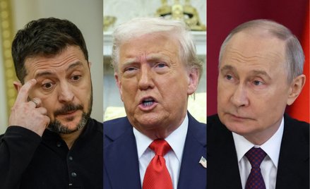 Wołodymyr Zełenski, Donald Trump, Władimir Putin