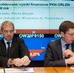Od lewej prezes PKN Orlen Jacek Krawiec i Sławomir Jędrzejczyk, wiceprezes spółki ds. finansowych
