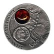 Srebrna moneta z kawałkiem bursztynu o nominale 20 zł wybita w 2001 r. kosztowała 57 złotych. Po kil