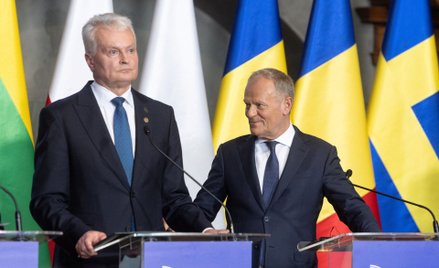 Gitanas Nauseda i Donald Tusk