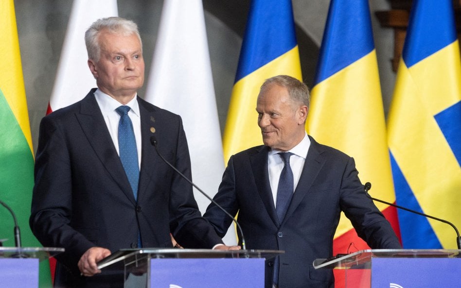 Gitanas Nauseda i Donald Tusk