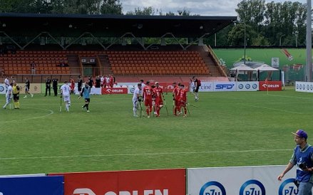 Końcowy gwizdek. Polscy ampfutboliści cieszą się ze zwycięstwa