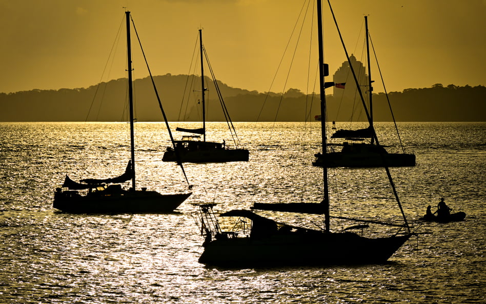 Żaglówki w Amador Causeway Yacht Club w Panama City