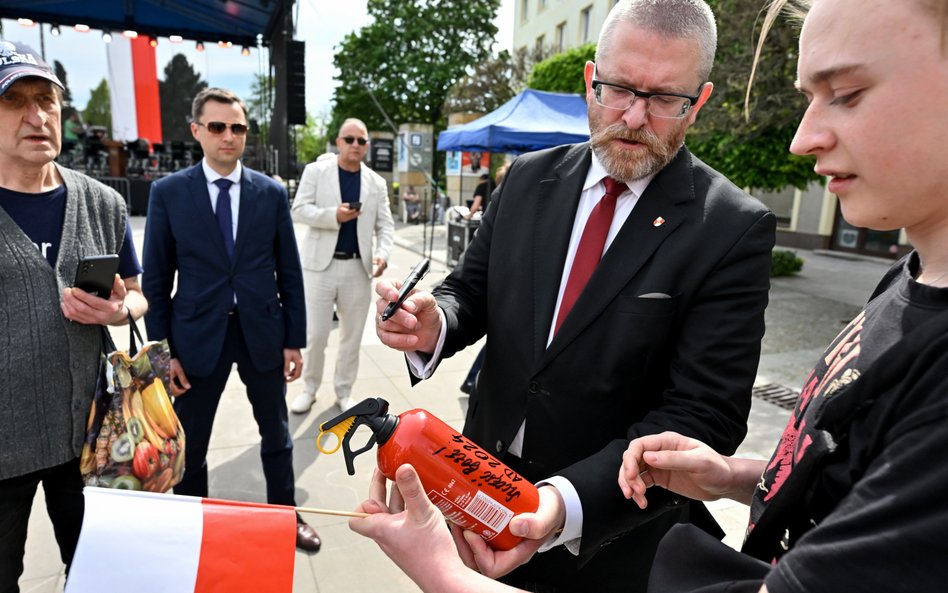 Prezes Konfederacji Korony Polskiej, poseł Konfederacji Grzegorz Braun