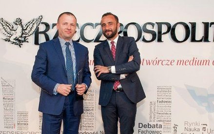 Sławomir Panasiuk, wiceprezes KDPW i KDPW_CCP i Cezary Szymanek, redaktor naczelny „BBWP”