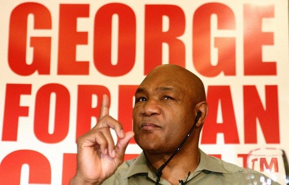 Były bokser George Foreman, fotografia z 12 listopada 2003 r.