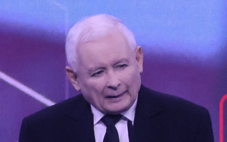 Prezes PiS Jarosław Kaczyński podczas drugiego dnia konwencji programowej Prawa i Sprawiedliwości w 