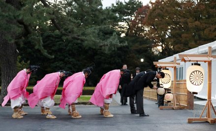 Japoński cesarz na uczcie z boginią Słońca