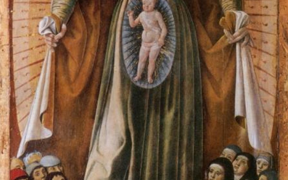 Malarz marchijski, Maria Matka Miłosierdzia, 1494, olej na desce, Rocca Demaniale w Gradarze