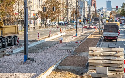 Podtorze i część podkładów już są na miejscu