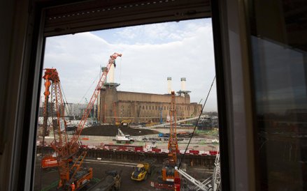 Battersea Power Station - budowa stacji metra