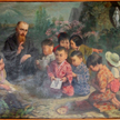 Święty Maksymilian Maria Kolbe z japońskimi dziećmi – obraz z muzeum w Niepokalanowie