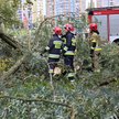 Interwencja strażaków po przejściu silnego wiatru