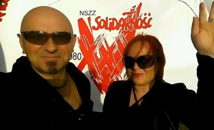 Marta Cugier i Grzegorz Stróżniak z zespołu Lombard, autorzy oświadczenia