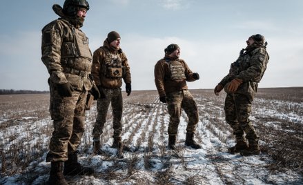 Ukraińscy żołnierze w rejonie Bachmutu