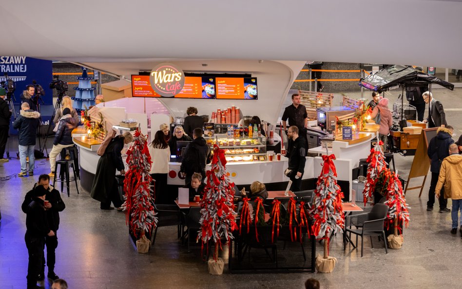 Oferta Wars Café na Dworcu Centralnym została specjalnie skomponowana pod kątem funkcjonowania w ruc