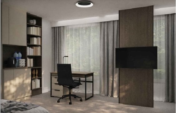 Inna propozycja aranżacji pokoju w hotelu sejmowym wg. Davinci Studio. Architekci: Justyna Kwaśnik-P