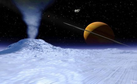 Wizualizacja powierzchni księżyca Saturna