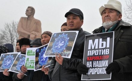 Protesty przeciwko obrażaniu uczuć muzułmanów przez "Charlie Hebdo" odbyły się m.in. w Kirgistanie