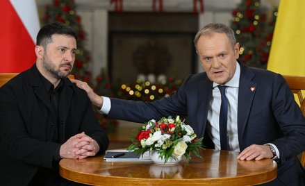 Prezydent Ukrainy Wołodymyr Zełenski i premier Donald Tusk