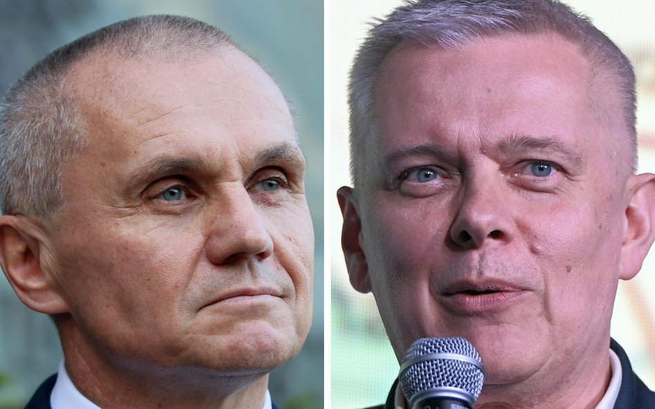 Gen. Roman Polko, były dowódca GROM-u, orasz minister koordynator służb specjalnych Tomasz Siemoniak