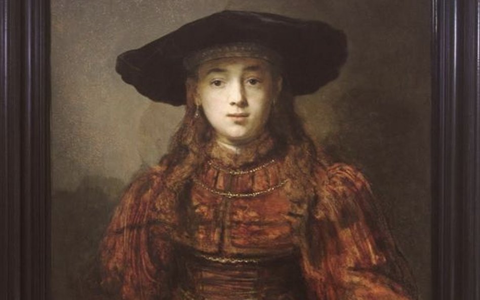 Rembrandt „Dziewczyna w ramie obrazu