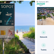 Dzięki kodowi QR na tablicy można dowiedzieć się więcej o samej plaży