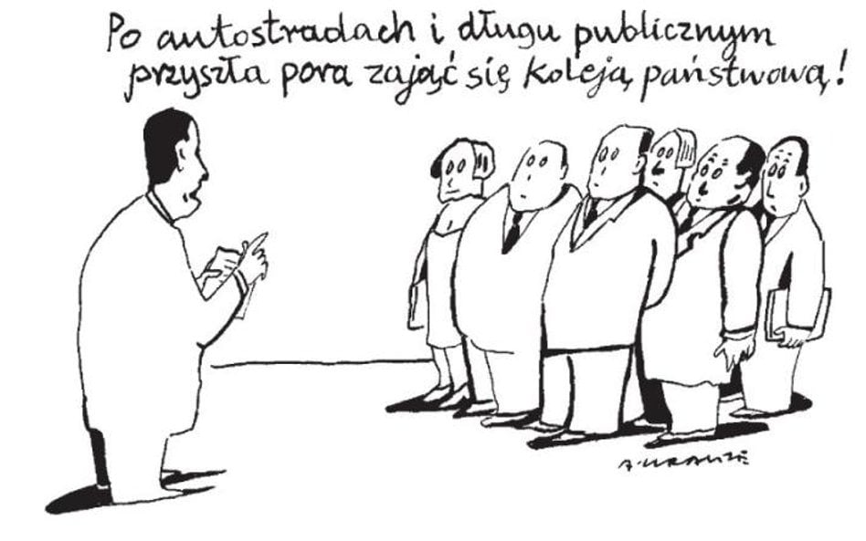 Komentarz rysunkowy. Zająć się koleją