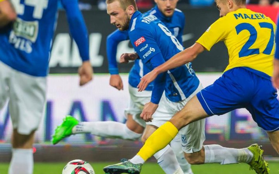 Od kontaktowego gola Szymona Pawłowskiego Lech zaczął odrabiać straty w meczu z Ruchem