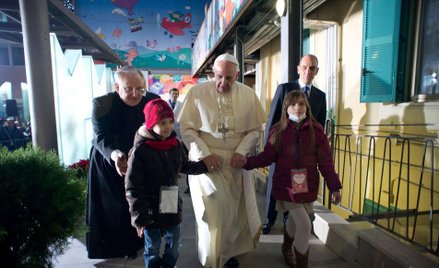 Papież Franciszek w szpitalu dziecięcym
