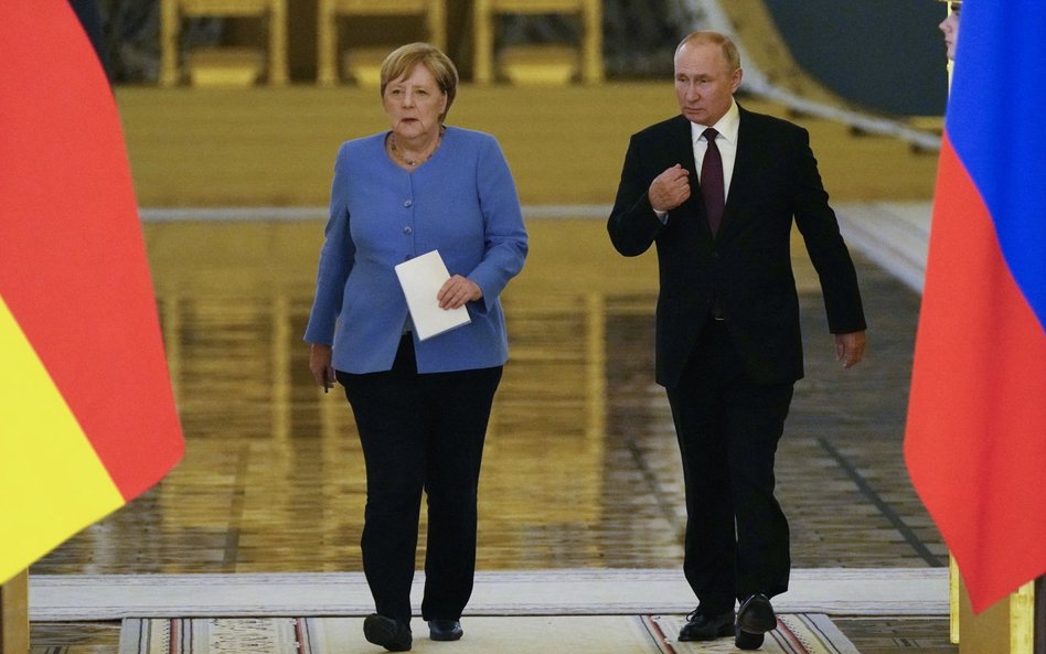 Merkel w Moskwie żądała uwolnienia Aleksieja Nawalnego