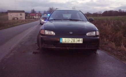 Tym samochodem jechali sprawcy pobicia 58-letniego kierowcy