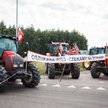 Protest rolników na drodze do przejścia granicznego w Dorohusku