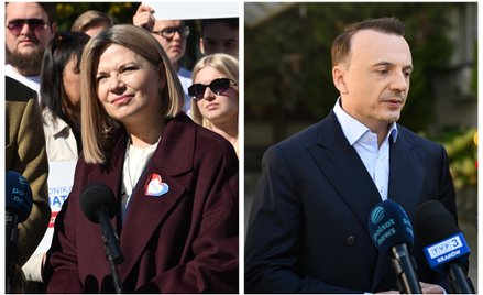 Łukasz Gibała i Monika Piątkowska