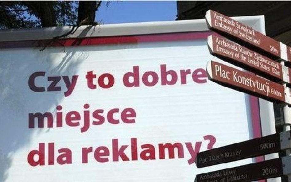 Tablica z reklamą to nie jest problem