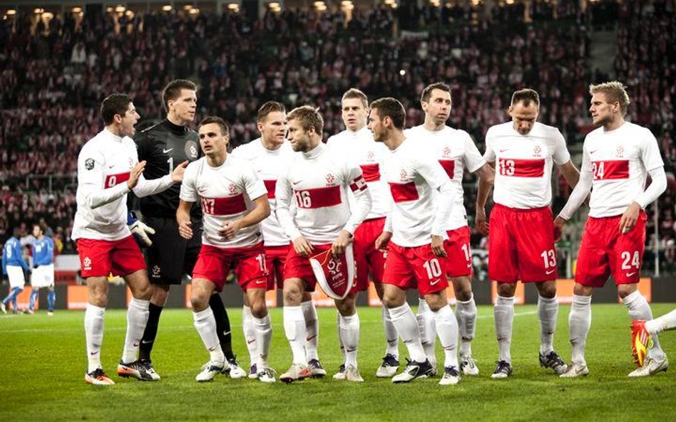 Reprezentacja Polski na stadionie we Wrocławiu